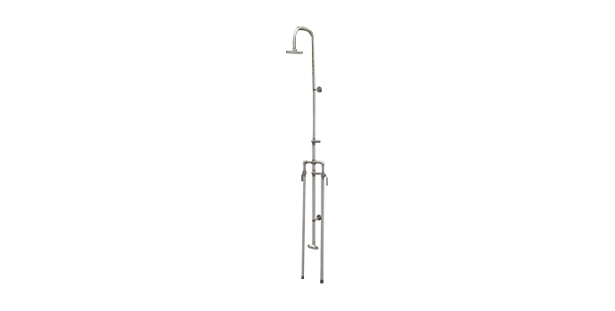 Dual Pipe Stainless Steel Outdoor Shower & Footshower-OS-004