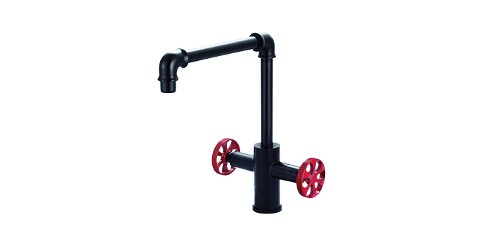 Single Hole Dual Handle Kitchen Faucet-KF-TH9