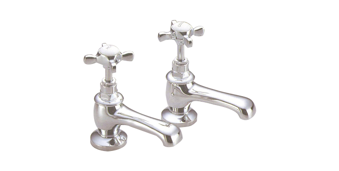 1/2" Metal Cross Handles Pillar Taps-LF-902