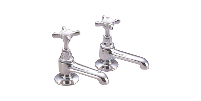 1/2" Metal Cross Handles Pillar Taps-LF-903