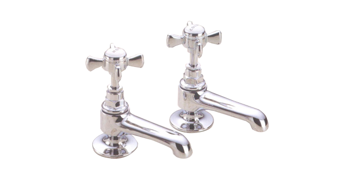 1/2" Metal Cross Handles Pillar Taps-LF-904