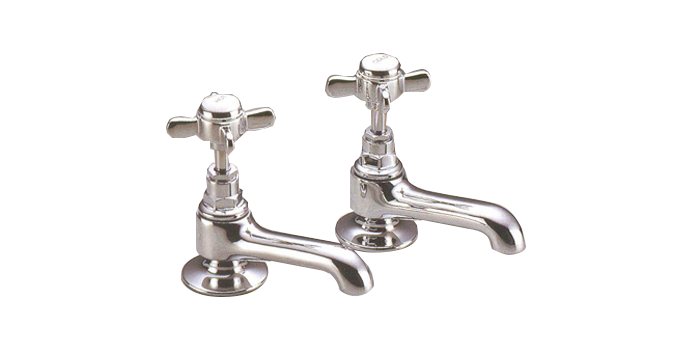 1/2" Metal Cross Handles Pillar Taps-LF-905