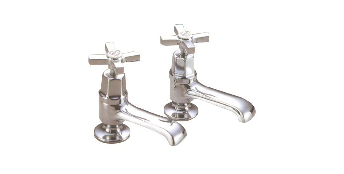 1/2" Metal Cross Handles Pillar Taps-LF-906