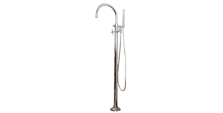Freestanding Gooseneck Tub & Shower Faucet-FS-059
