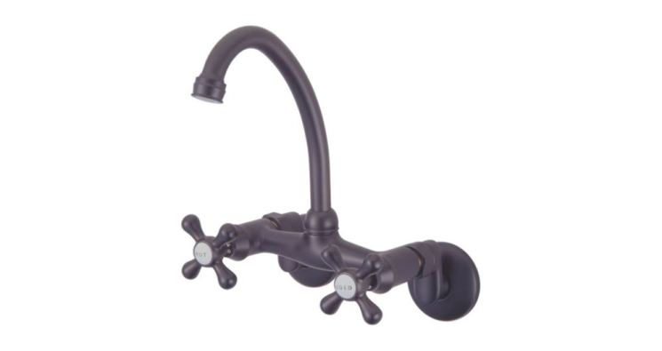Wall Mount Dual Handle Kitchen Faucet-KF-628