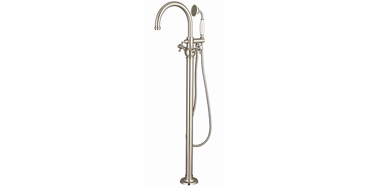 FreeStanding Gooseneck Tub & Shower Faucet, FS-043