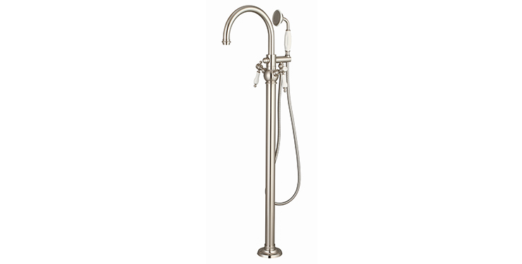 Freestanding Gooseneck Tub & Shower Faucet, FS-044